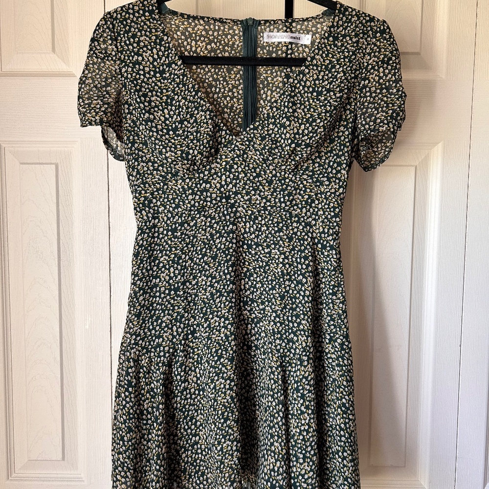 Mini Dress with Gorgeous Flower Detailing